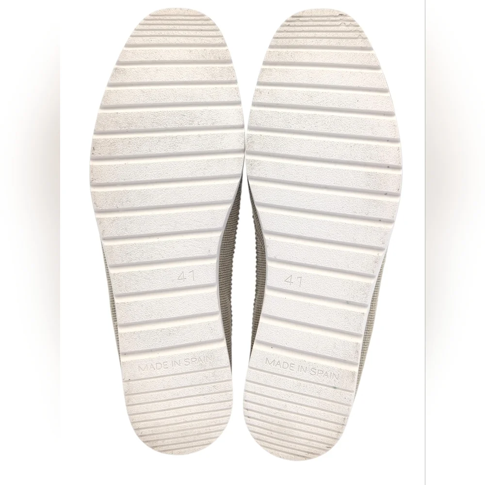 Verbenas Noelia Women Sz 10 Made in Spain Espadrilles White Leather
